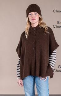 Cape RACHEL en pur Alpaga de haute qualité pour un maximum de confort et de chaleur 
