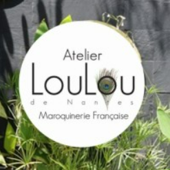 Porte carte LOULOU DE NANTES Porte carte cuir avec message sur le rabat