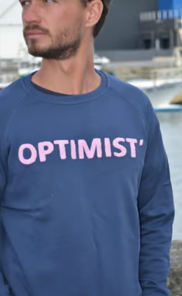 Sweat OPTIMIST'  Sweat MIRABELLE – 100 % coton – Fabrication Portugal