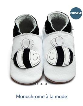 Pantoufles inch blue conçu pour nos petits bouts de choux fabrication Frabçaise