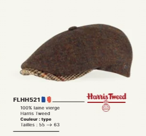 Casquette Harris Tweed de chez FLECHET
