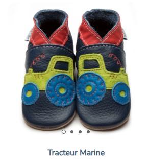 Pantoufles inch blue conçu pour nos petits bouts de choux fabrication Frabçaise