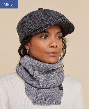 casquette Laulhère 100% laine mérinos ultra douce izadi mixte