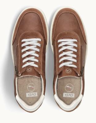 Chaussures lacet Genua cuir cognac