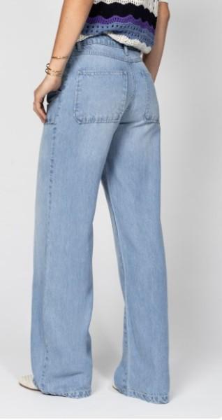 JEAN ESTHER 265 Le pantalon wide leg workwear incontournable -