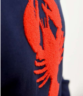 sweat homard 100 % coton biologique fabrication loire atlantique
