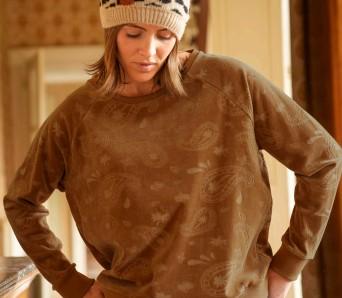 sweat en coton éponge bio. pour un maximum de confort  suzanna jacquard