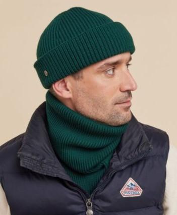 bonnet, écharpe, cache cou Laulhère 100% laine mérinos ultra douce  mixte
