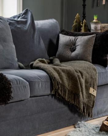 plaid de qualité supérieure 100 % naturelles fabriqué en Allemagne