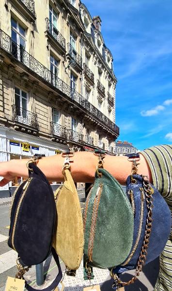 sac banane MILA LOUISE tout cuir PETRA 