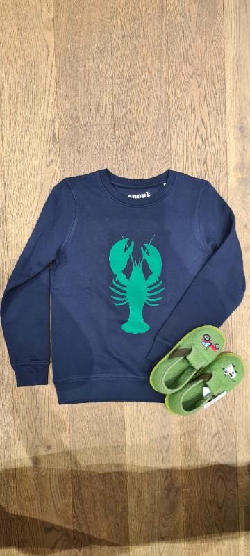 Sweat en coton biologique bleu marine de la marque française Anouck et Ninon