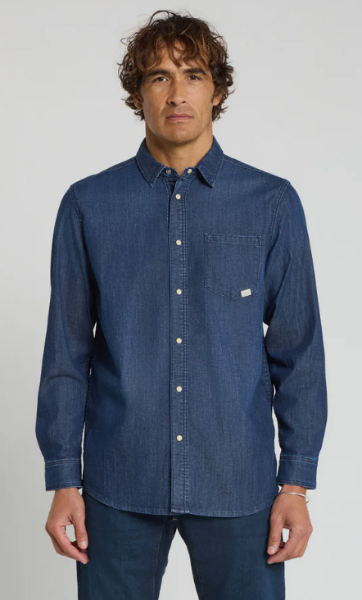 Chemise Mixte Homme Blue de chez PULLIN