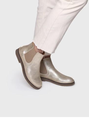 bottine cuir semelle crêpe pour un confort optimal