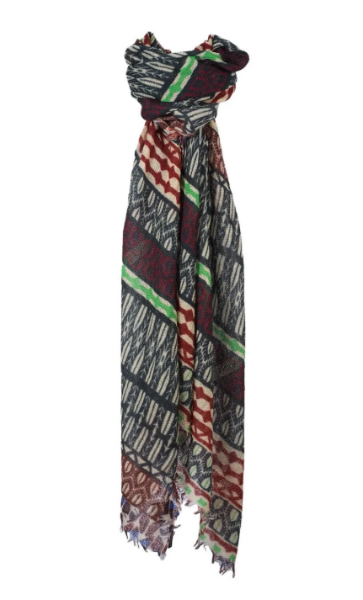 FOULARD EN LAINE NOÉ MULTICOLORE de chez MONSIEUR CHARLI