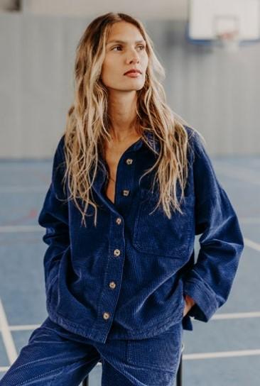 chemise velours ayana de chez Kanopé