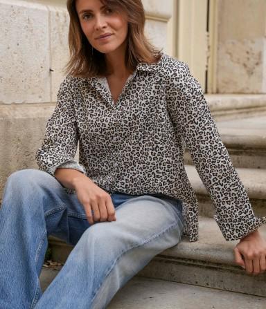 chemise en coton recyclé cora léo
