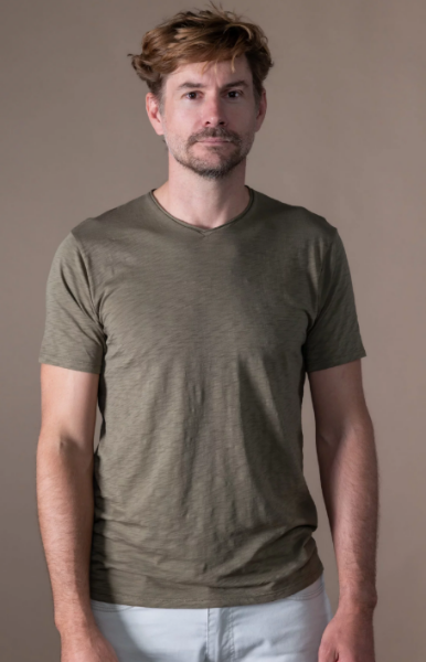 Tee-shirt ANONYM APPAREL petit col V  en jersey