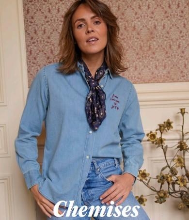 chemise jeans de chez anouk et ninon