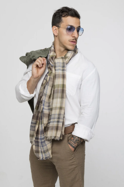 CHECHE EN COTON LIVIO BLEU de chez Monsieur Charli