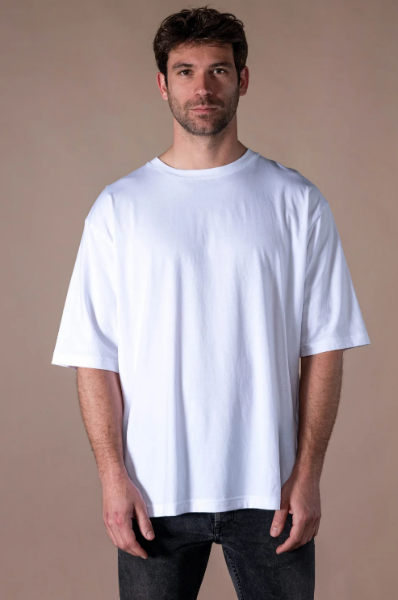 T-SHIRT CHRIS de chez NANYM APPAREL Tee-shirt col rond en Mid jersey