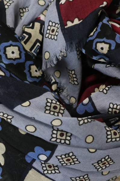 CHECHE EN COTON SCOTT MULTICOLOR IMPRIME PATCHWORK de chez MONSIEUR CHARLI