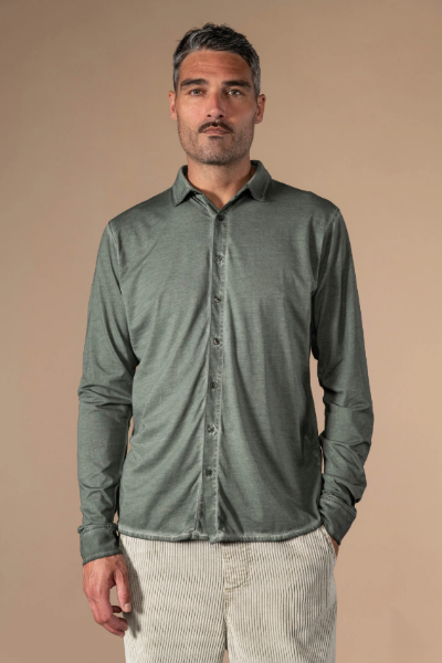 Chemise Ayden Délavée de chez ANONYM APPAREL Chemise en jersey 100% Coton Pima