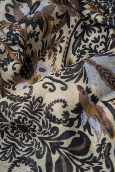 FOULARD EN LAINE NIELS CREME de chez MONSIEUR CHARLI