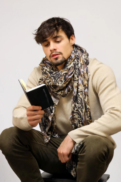 FOULARD EN LAINE NIELS CREME de chez MONSIEUR CHARLI