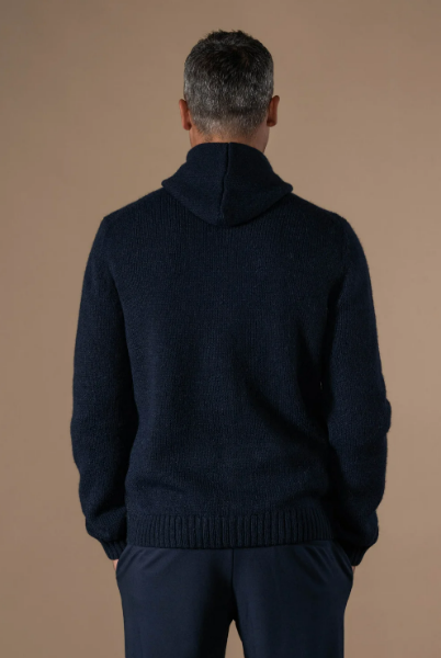 CARDIGAN JAMES de chez ANONYM APPAREL Gilet zippé à capuche en laine toute douce