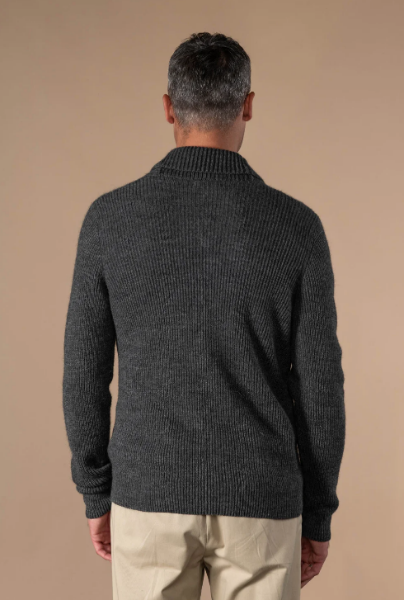 CARDIGAN ANDY de chez ANONYM APPAREL Cardigan col châle en laine toute douce