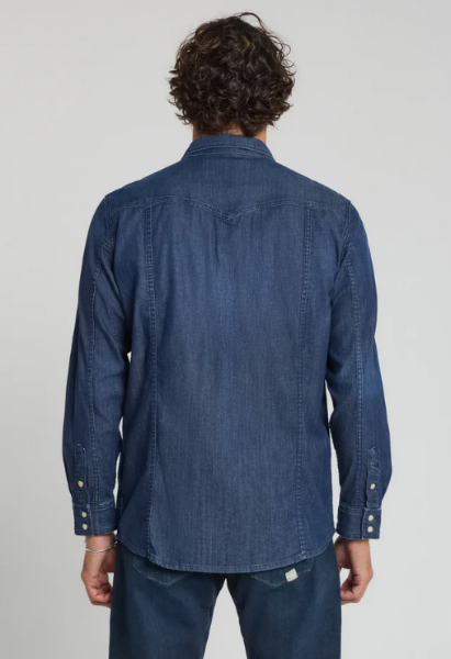 Chemise Mixte Homme Blue de chez PULLIN