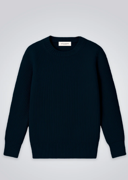Pull en laine marine - CHEVRETS de chez CEZEMBRE