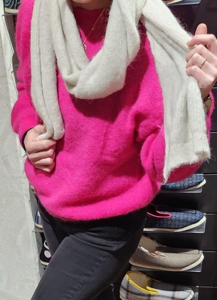 Pulls, écharpe, bonnet en Alpaga, Mohair et laine tout doux 