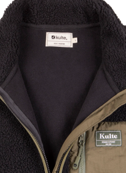 VESTE NO ARM SHERPA NOIR de chez KULTE