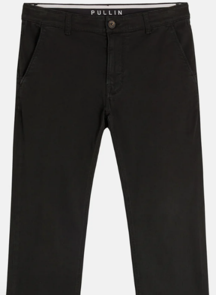 Pantalon Chino PULLIN Dark25 coupe chino toile teintée  Couleur : Noir