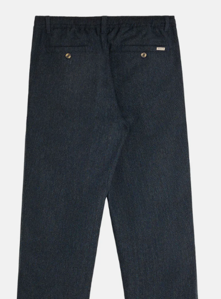 Pantalon Homme Ozzy Pant Dknavy coupe tapered loose de chez PULLIN