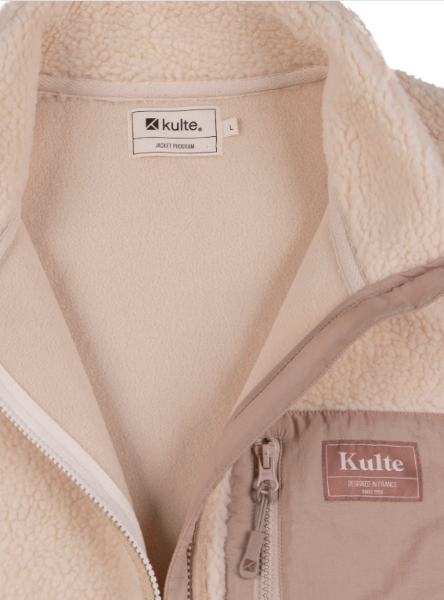 VESTE NO ARM SHERPA OFF WHITE de chez KULTE