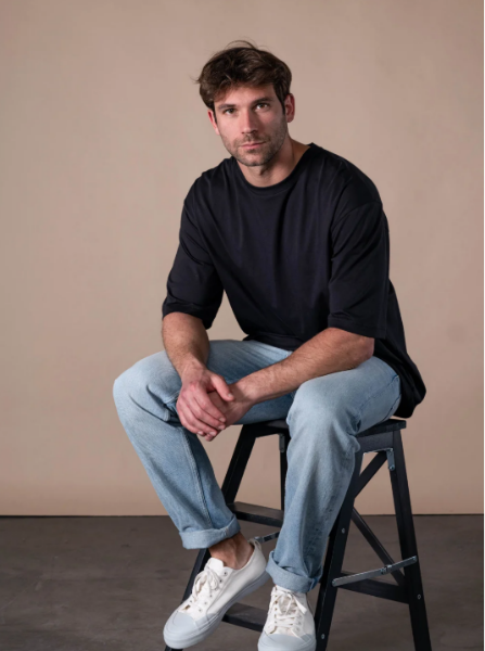 T-SHIRT CHRIS de chez NANYM APPAREL Tee-shirt col rond en Mid jersey