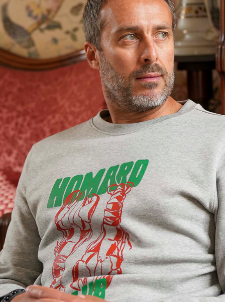Sweatshirt ANOUK ET NINON Homard club fabrication Française coton biologique.