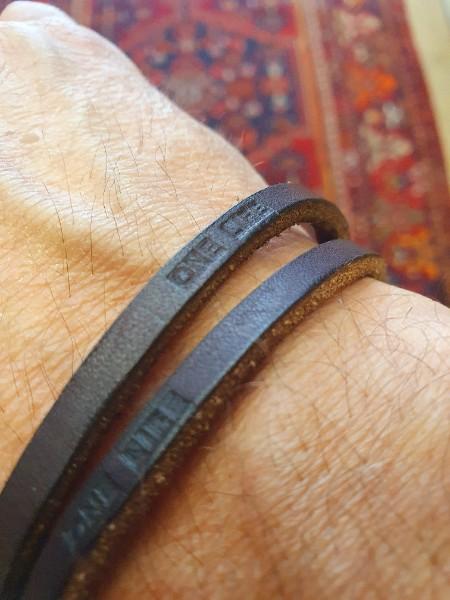 Bracelet H Bracelet double tour avec message LOULOU DE NANTES 