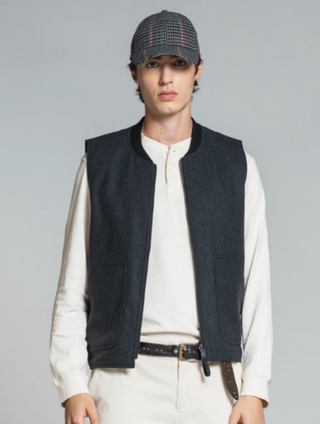 GILET MARTIN Castlerock EN LAINE MÉLANGÉE de chez IMPURE