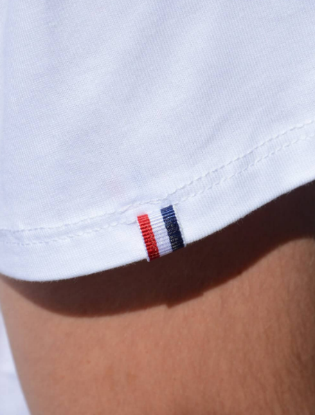 FRENCHY – Tee-shirt blanc de chez OPTIMIST' – Fabriqué France
