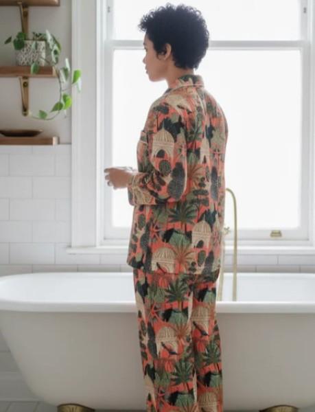 Pyjama en coton bio de chez Mademoiselle Azalée