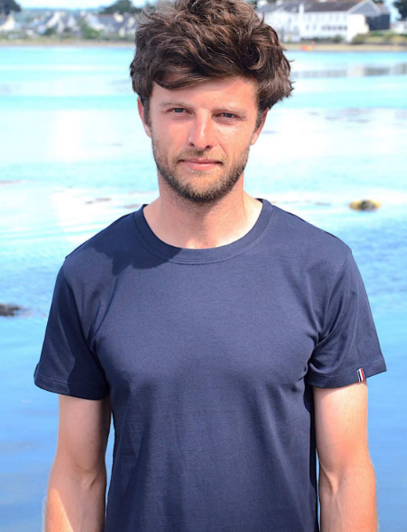 FRENCHY – Tee-shirt bleu de chez OPTIMIST' – Fabriqué en France