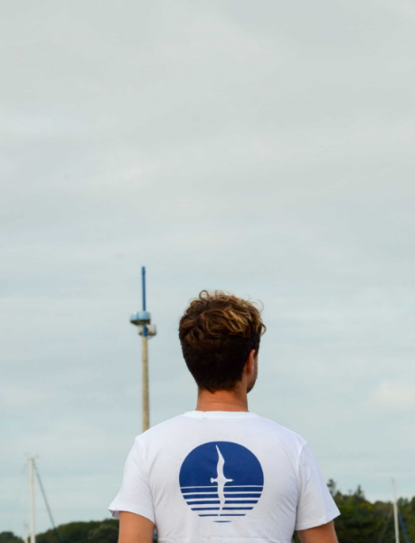 FRENCHY – Tee-shirt blanc de chez OPTIMIST' – Fabriqué France