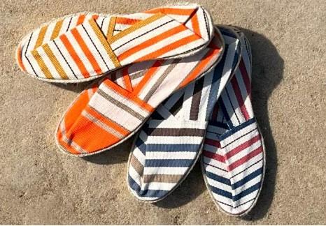 espadrilles traditionnelles cousue à la main .made in France