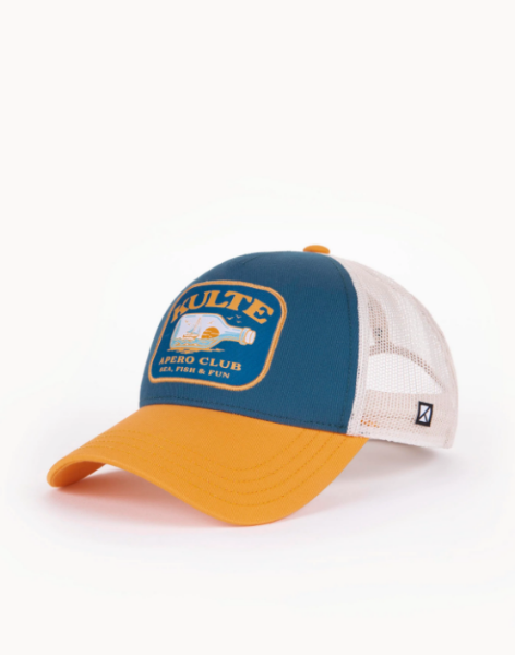 Casquette KULTE Apéro Club – Bleu Pétrole / Jaune 