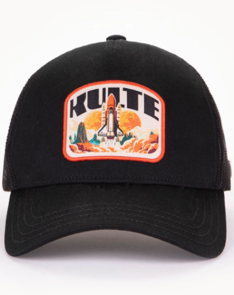 CASQUETTE KULTE MOTIF INVADER NOIR casquette trucker