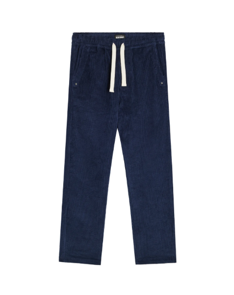 Pantalon Loose Velours Roydeepblue de chez PULLIN