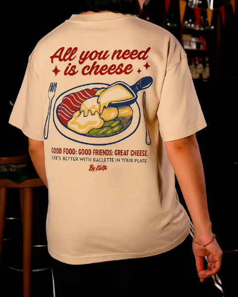 T-SHIRT CHEESE OFF WHITE de chez KULTE